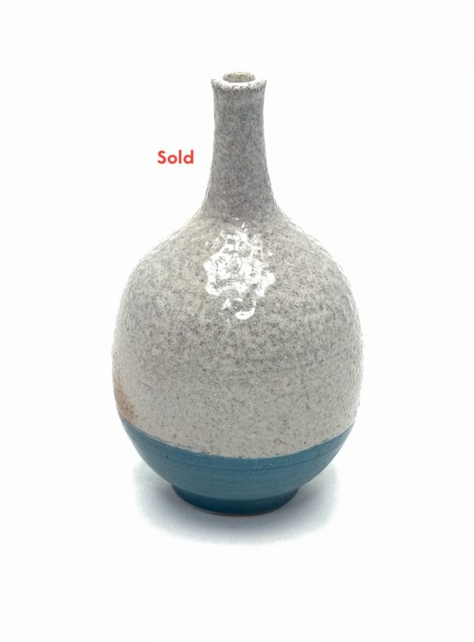 Small Wood-Fired and Soda-Fired Bud Vase by Andy Clift